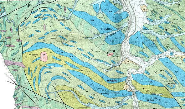 ����R�n�̒n���}�i1986�j